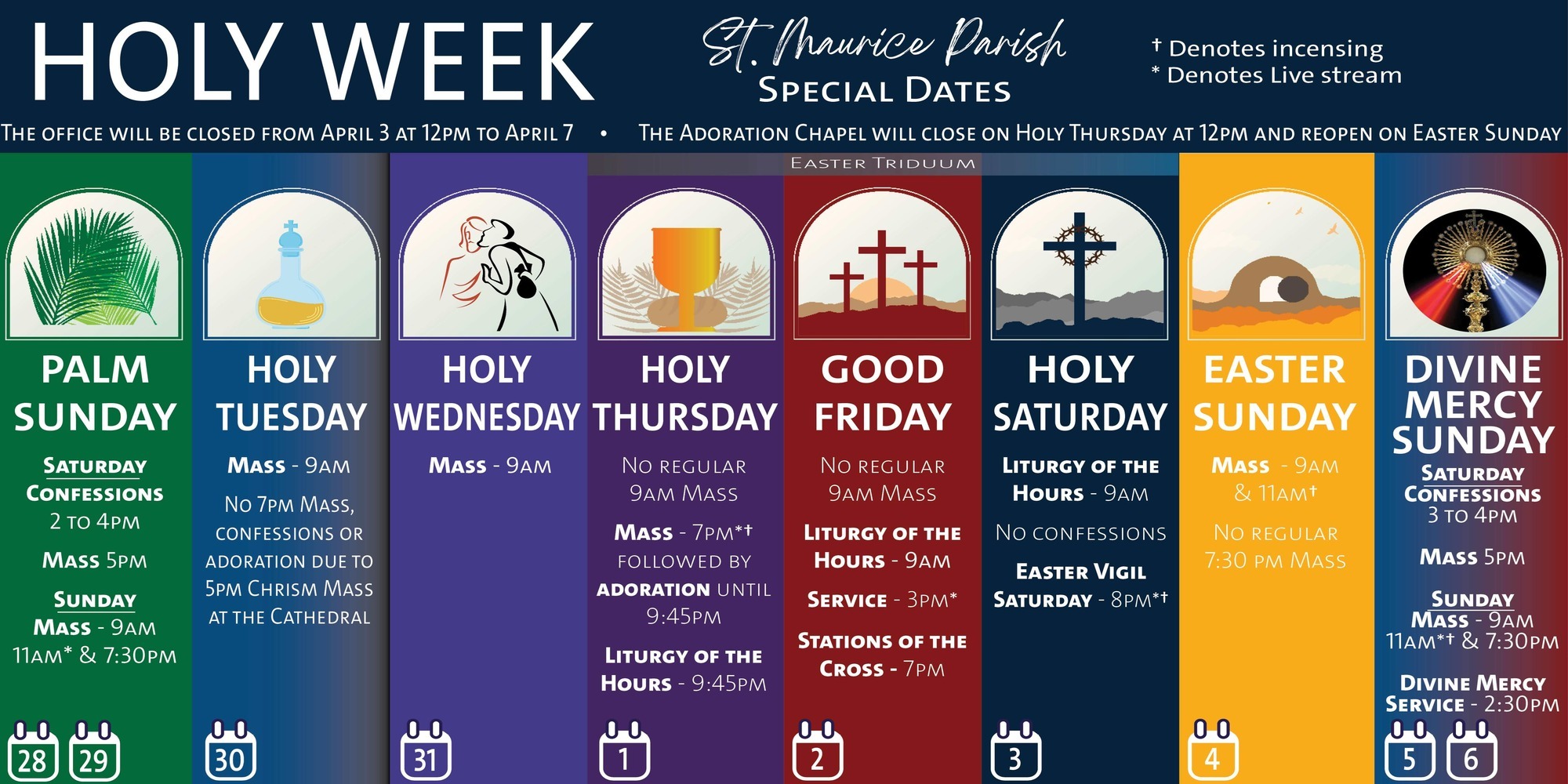 Holy Week Schedule 2026