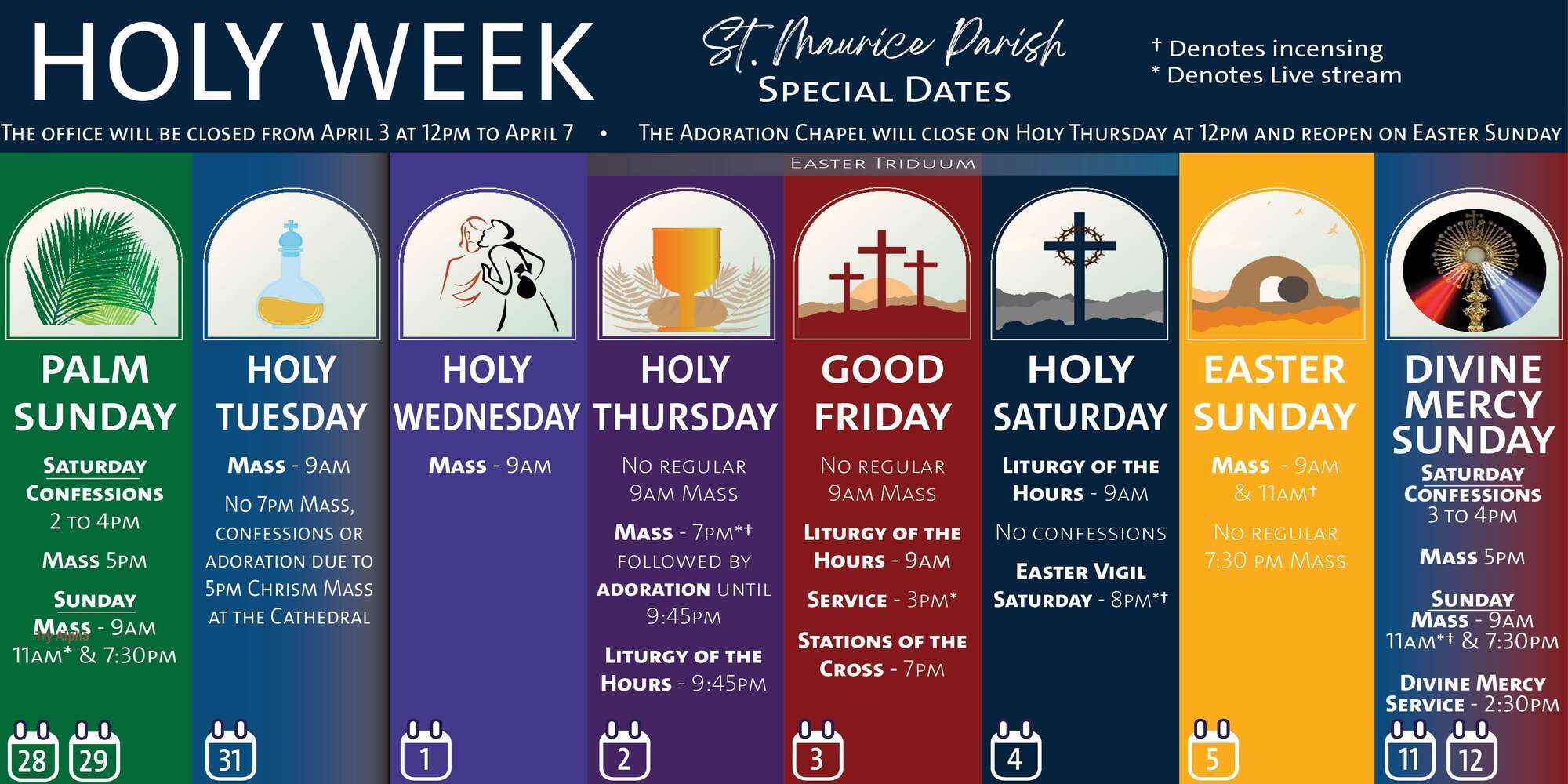 Holy Week Schedule w2026